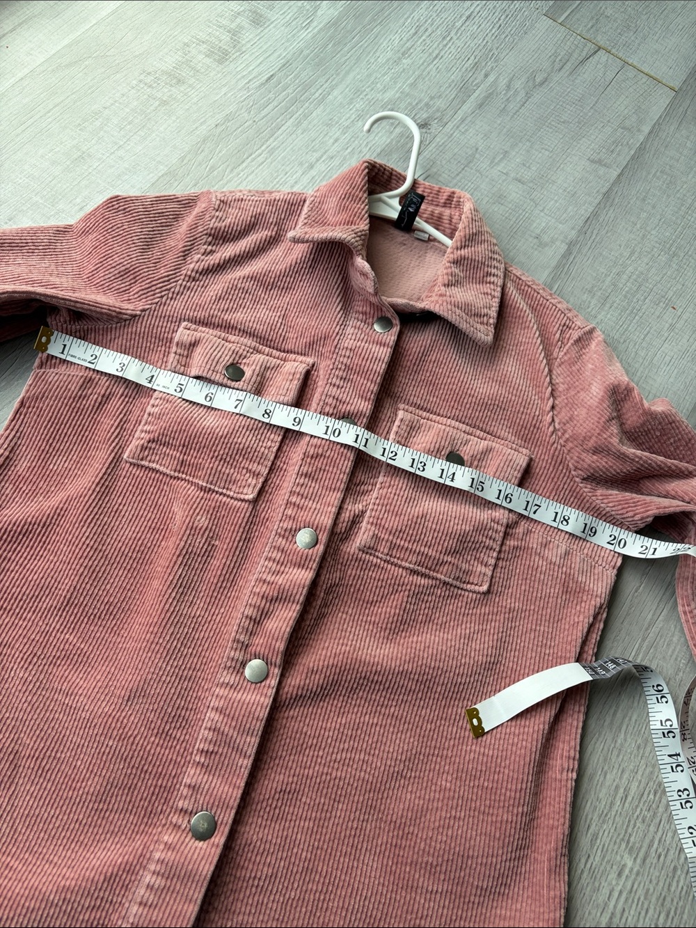 Kut from the Kloth Dusty Rose Corduroy Button Down Top, Size XS. - Picture 14 of 15